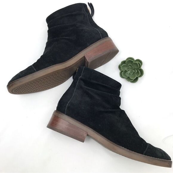 Cole Haan Grand.Os RIONA Black Suede Slouchy Chelsea Boots - Picture 1 of 16